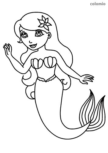 baby mermaid coloring pages  kids    mermaids