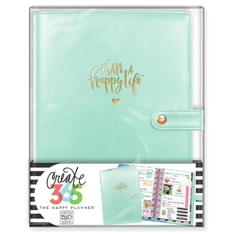 shop   create   mini happy planner deluxe cover mint