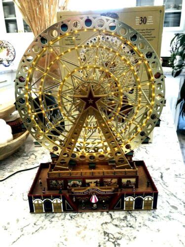 christmas gold label collection worlds fair grand ferris wheel  movement antique price