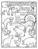 Coloring Farm Pages Animals Animal Printable Kids Color Family People Web Charlotte Jobs Print Fair Country Farms Sheets Sheet Clipart sketch template