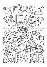 Friends Bff Colouring sketch template
