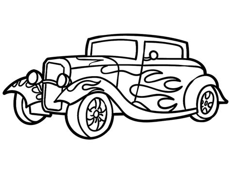 chevy coupe hot rod coloring page  printable coloring pages  kids