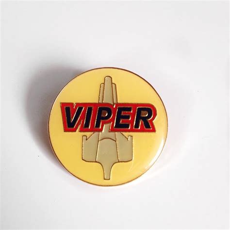 Battlestar Galactica Viper Pilot Logo Pin Metal Enamel Die Cut Pin New