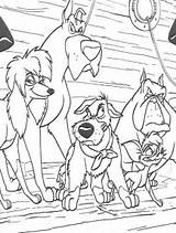 Oliver Company Coloring Pages Dogs Gang Disney Cartoon Colouring Dodger Coloringpages1001 Sheets Game Print sketch template