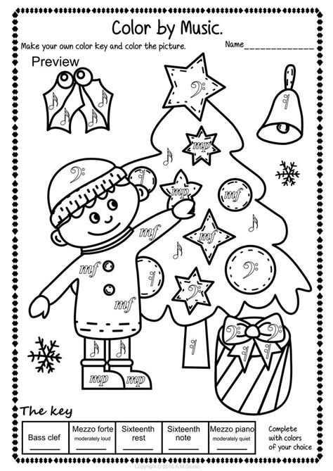 christmas  coloring pages color  note  symbol christmas