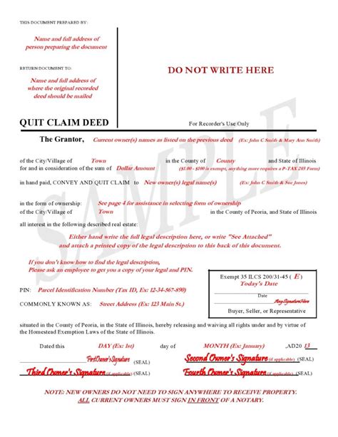 quit claim deed forms amp templates templatelab
