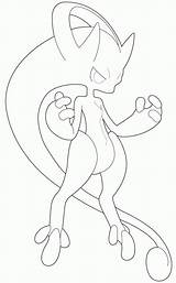 Mewtwo Pokemon Appendage Curled Grows However Tip sketch template