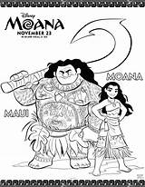 Moana Coloring Pages Disney Sheets Printables Activity Maui sketch template