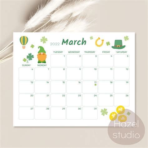 march  calendar printable monthly calendar kids schedule