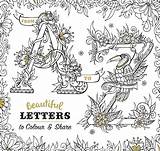Letters Beautiful Colour Color Behance Book sketch template
