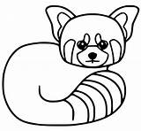 Panda sketch template