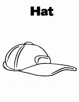 Sunhat Coloring Template sketch template