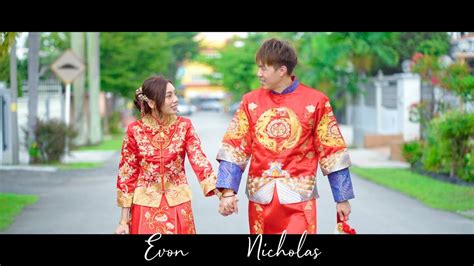 a day of chinese malaysian wedding nicholas evon youtube