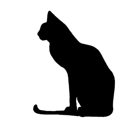 cat silhouette  vector images  cliparts