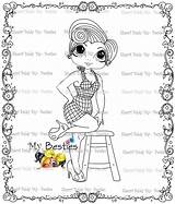 Big Baldy Sherri Fifty Nifty Besties Tm Instant Ann Dolls Doll Coloring Eye Head Digital sketch template