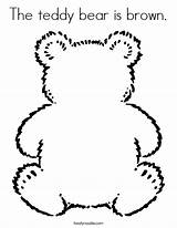 Bear Brown Teddy Coloring Built California Usa sketch template