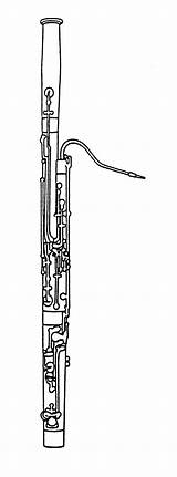 Bassoon Orchestra Woodwind Clips Fagot Fagotto Instrument Colorare Samples Woodwinds Clipground Fagots Scasd Disegni sketch template