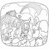 Rainbow God Coloring Promise Pages Promises Christiancliparts Bible Colouring Gods Clipart Christian Children Illustration Use sketch template