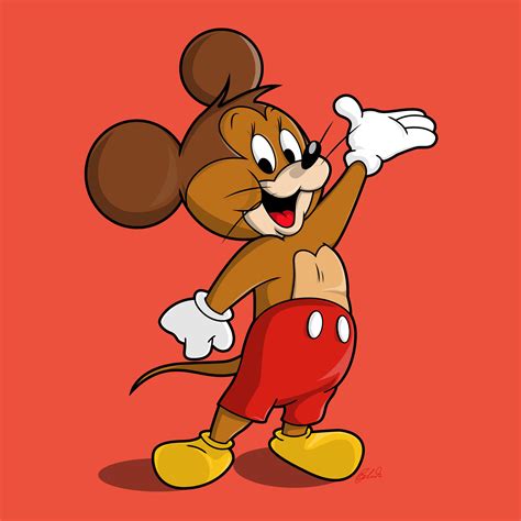 vector illustration  jerry mouse   salvare ben richards tv