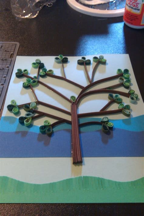 crafty clariangel latest quilling project tree