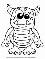 Coloring Halloween Pages Monster Drawing Monsters Preschool Kids Colouring Sheets Easy Friendly Little Kindergarten Ausmalbilder Printable Easypeasyandfun Cartoon Happy Fun sketch template