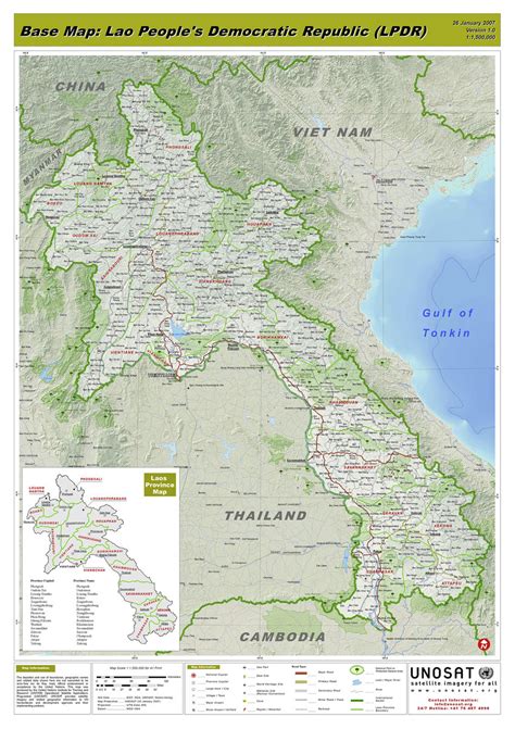 location map of lao people s democratic republic source united