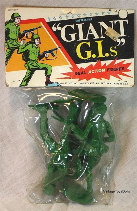 vintage large size green plastic army men mint  bag etsy plastic army men vintage large