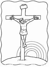 Cruz Crucificado Pintar Misterios Jesús Cruces Settimana Jesucristo Morto Muere Dolorosos Cristo Ninos Crucifixión Imagem Sexta Colorare Disegno sketch template