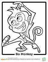 Coloring Pages Spy Beat Band Fresh Spies Colouring Monkey Template Getdrawings Monkeys Kids Nickjr Kaynak sketch template
