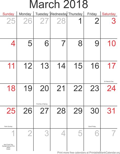 march   printable calendar printable blank calendarorg