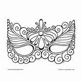 Coloring Masquerade Pages Mask Halloween Getdrawings Getcolorings Colorings sketch template