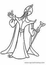 Jafar Aladdin Cattivo Cgcreativeshop Villains sketch template