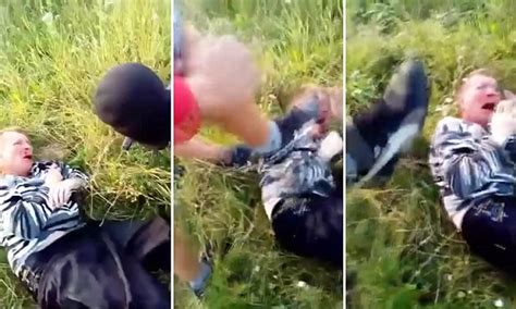 shocking video shows teen lynch mob beat russian paedophile    meet  girl daily mail