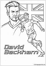 David Pages Beckham Coloring Players Kids Color Adults Soccer Print sketch template