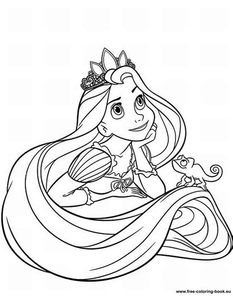 coloring pages tangled disney rapunzel page  printable