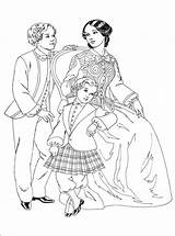 Belle Costume Dame Coloring Coloriages époque Books Choose Board sketch template