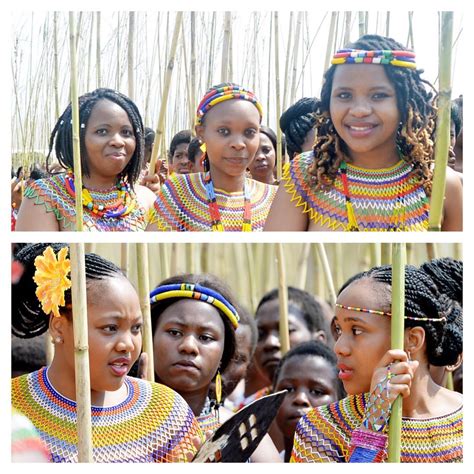 Zulu Virgins In This Year Annual Reed Dance In Scantily