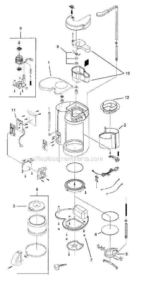 coffee gbx parts list  diagram ereplacementpartscom