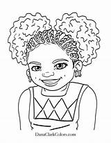 African Coloring Pages Girl American Printable Color Fine Getcolorings America Print sketch template