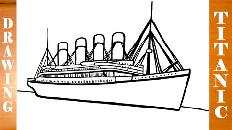 draw titanic ship easy  pencil mrusegoodart youtube