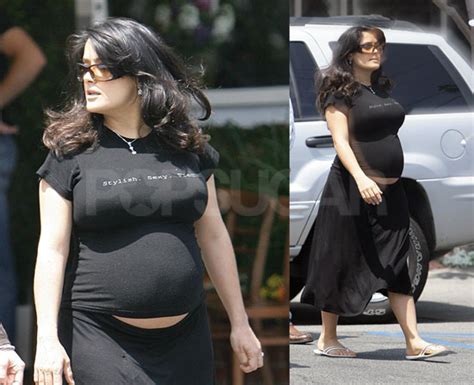 Salma Is Stylish Sexy And Very Very Pregnant Popsugar