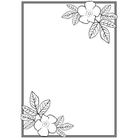 rose border coloring pages  coloring pages floral border design