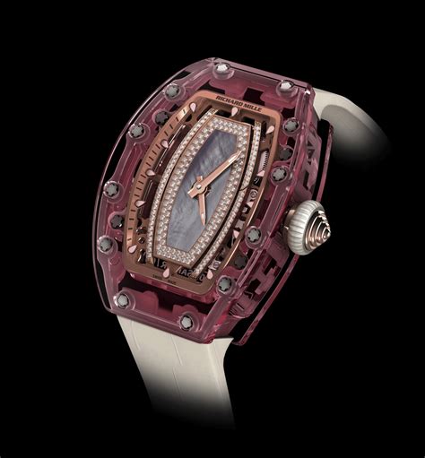 richard mille rm  pink lady sapphire automatic time  watches   blog
