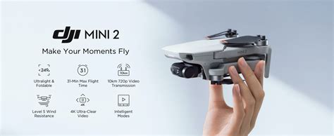 dji mavic mini  fly  combo ultralight foldable drone  axis gimbal   camera mp
