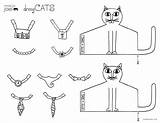 Cats Dressy Joel Made Introducing Coloring Paper Templates Print sketch template