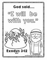 Moses Bush Commandments Plagues Mose Christianpreschoolprintables Religionsunterricht sketch template