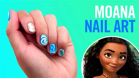 moana nail art tutorial tips  disney style youtube