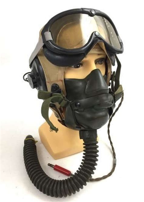 original ww usaaf    flying helmet  oxygen mask
