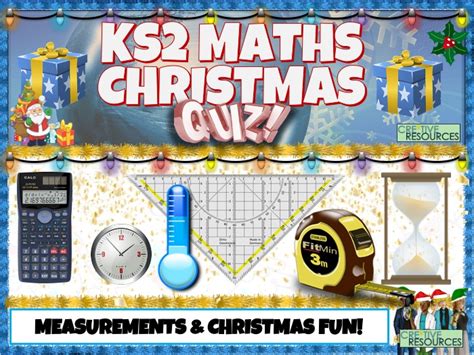 ks maths christmas quiz teaching resources