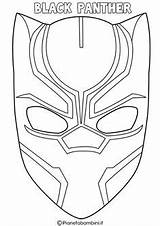 Panther Coloring Avengers Pages Mask Kids Face Iron Man Marvel Para Colorare Da Drawing Di Imprimir Pantera Negra Maschera Mascaras sketch template
